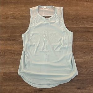 Lululemon Light Blue Sleeveless Performance Tank Top size 8